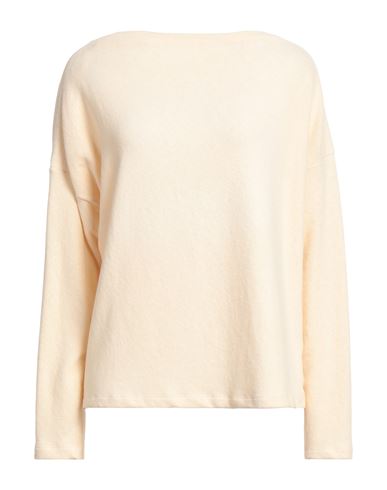 Shop Marché 21 Marché_21 Woman Sweater Beige Size 10 Cotton, Elastane