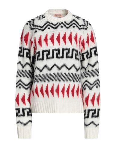 N°21 Woman Sweater Cream Size 2 Virgin Wool In White