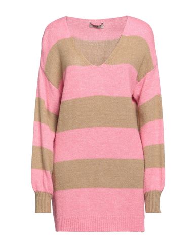 Tsd12 Woman Sweater Sand Size S Acrylic, Polyamide, Wool, Viscose In Beige