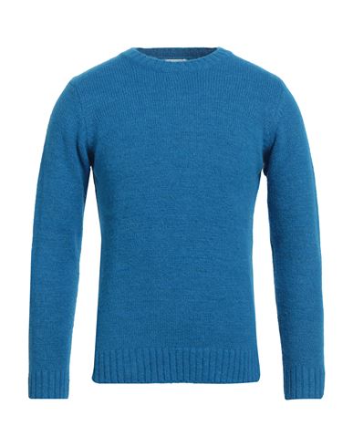 Berna Man Sweater Azure Size S Acrylic, Polyamide, Polyester, Wool, Viscose In Blue