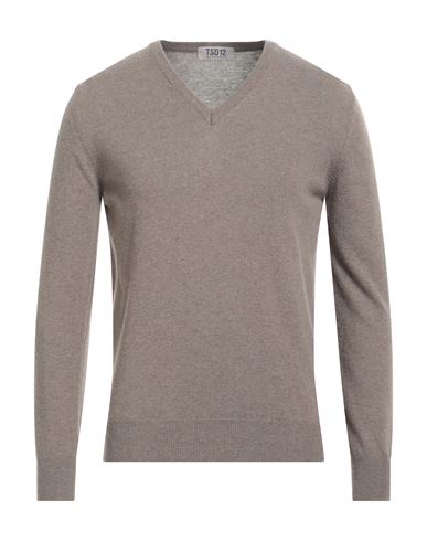 Tsd12 Man Sweater Sand Size 3xl Merino Wool, Viscose, Polyamide, Cashmere In Beige