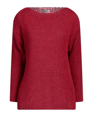 Tsd12 Woman Sweater Brick Red Size Onesize Acrylic, Polyamide, Wool, Viscose