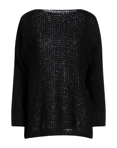 Tsd12 Woman Sweater Black Size Onesize Acrylic, Polyamide, Wool, Viscose