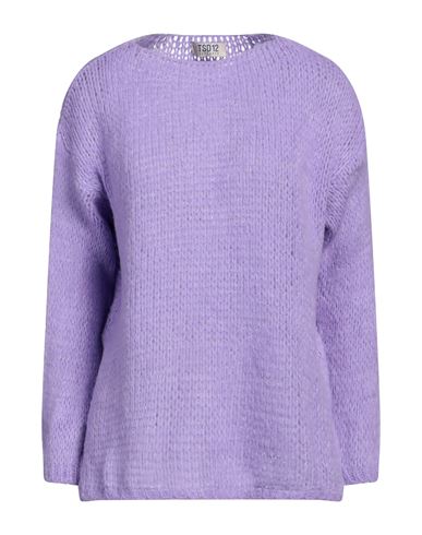 Tsd12 Woman Sweater Light Purple Size Onesize Acrylic, Polyamide, Wool, Viscose