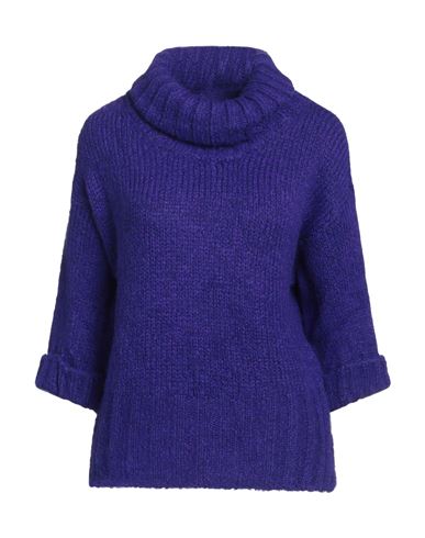 Tsd12 Woman Turtleneck Dark Purple Size Onesize Acrylic, Polyamide, Wool, Mohair Wool