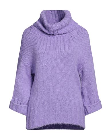 Tsd12 Woman Turtleneck Light Purple Size Onesize Acrylic, Polyamide, Wool, Mohair Wool