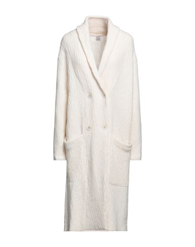 Eleventy Woman Cardigan Ivory Size L Wool, Polyamide In White