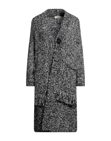 Bruno Manetti Woman Cardigan Grey Size 4 Virgin Wool, Alpaca Wool