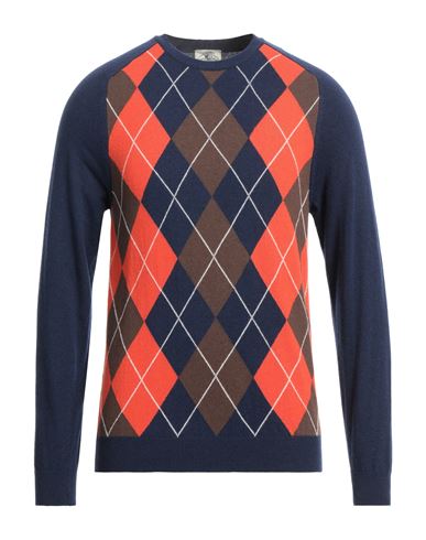 Mqj Man Sweater Blue Size 38 Polyamide, Wool, Viscose, Cashmere