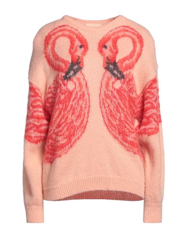 Aniye By Woman Sweater Salmon Pink Size S Acrylic, Alpaca Wool, Polyamide