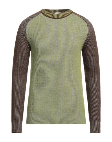 Berna Man Sweater Light Green Size Xl Wool, Acrylic, Viscose, Alpaca Wool
