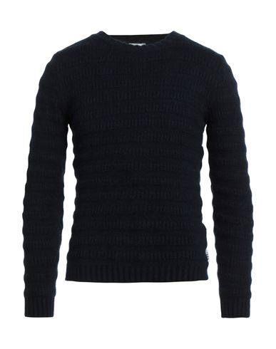 Berna Man Sweater Navy Blue Size Xxl Polyamide, Viscose