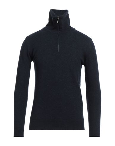 Berna Man Turtleneck Midnight Blue Size M Wool, Polyamide