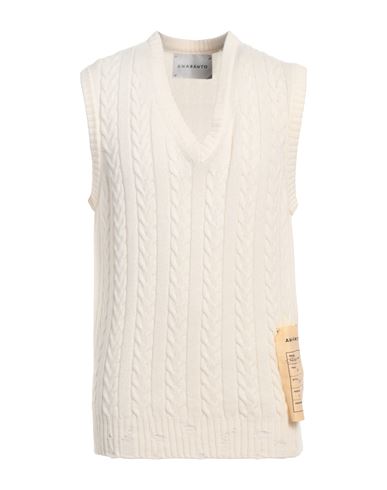 AMARANTO AMARANTO MAN SWEATER IVORY SIZE XL WOOL, CASHMERE 