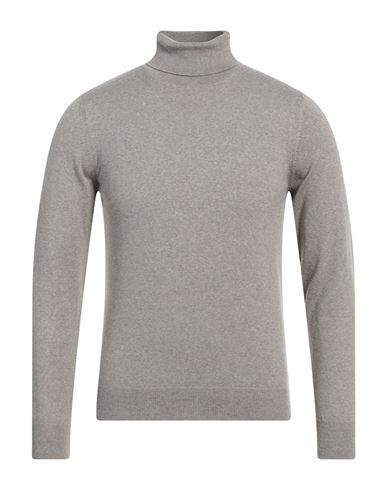 Gran Sasso Man Turtleneck Dove Grey Size 36 Virgin Wool