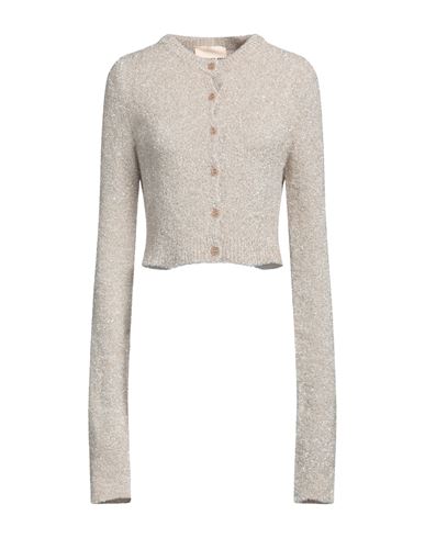 Aniye By Woman Cardigan Beige Size S Polyamide, Metallic Fiber