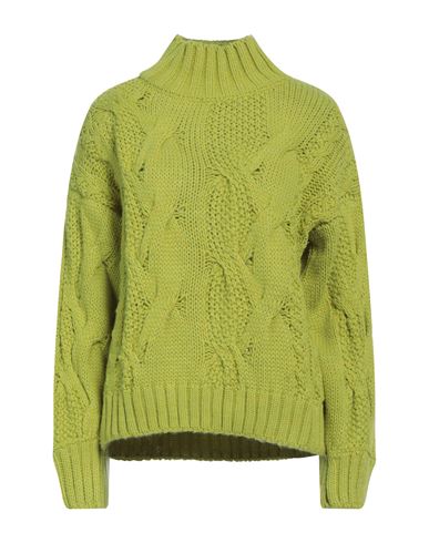 Shoe® Shoe Woman Turtleneck Acid Green Size S Acrylic, Wool