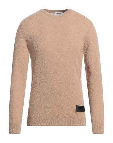 Dondup Man Sweater Sand Size 40 Wool, Polyamide, Cashmere In Beige