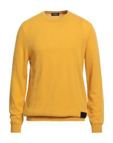 Dondup Man Sweater Mustard Size 42 Wool, Polyamide, Cashmere In Yellow