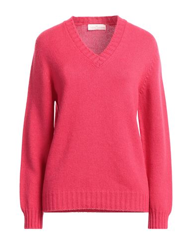 Tabaroni Cashmere Woman Sweater Magenta Size 8 Cashmere In Pink