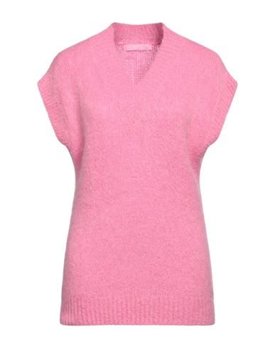 Noodle Italia Woman Sweater Pink Size S Mohair Wool, Wool, Acrylic, Polyamide, Elastane