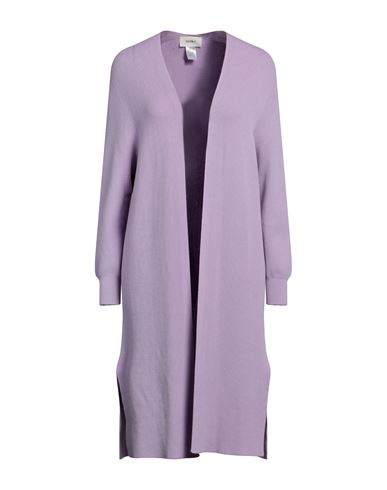 Vicolo Woman Cardigan Lilac Size Onesize Viscose, Polyester In Purple