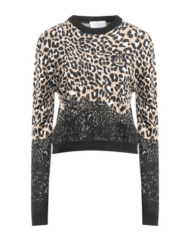 Gaelle Paris Gaëlle Paris Woman Sweater Black Size 3 Acrylic, Viscose, Wool