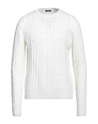 Rossopuro Man Sweater White Size 5 Wool, Viscose, Nylon, Cashmere