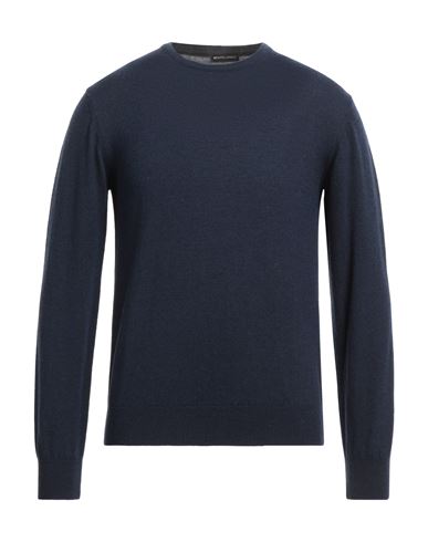 Spadalonga Man Sweater Midnight Blue Size 44 Virgin Wool, Viscose, Polyamide, Cashmere