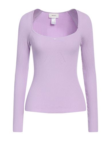 Vicolo Woman Sweater Lilac Size Onesize Viscose, Polyester In Purple