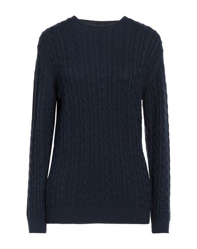 Rossopuro Woman Sweater Midnight Blue Size 8 Wool