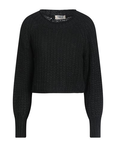 Tsd12 Woman Sweater Black Size Onesize Acrylic, Polyamide, Wool, Viscose