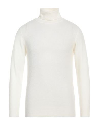 Rossopuro Man Turtleneck Cream Size 7 Virgin Wool, Polyamide, Cashmere In White