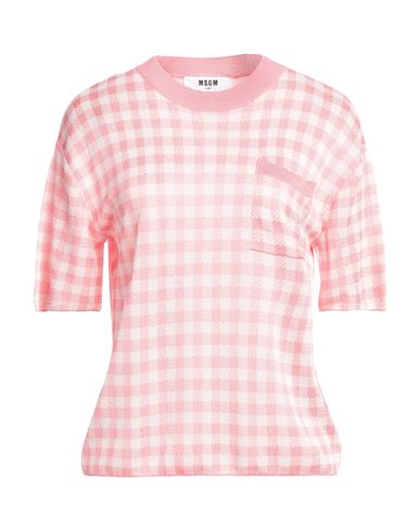Msgm Woman Sweater Pink Size Xs Viscose