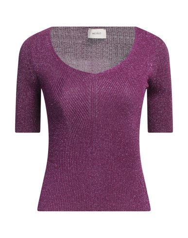 Vicolo Woman Sweater Garnet Size Onesize Viscose, Polyamide, Metallic Polyester In Red