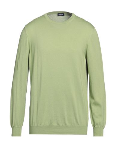 Drumohr Man Sweater Green Size 44 Cotton