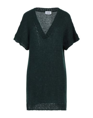 Shop Niū Woman Sweater Dark Green Size M Acrylic, Polyamide, Alpaca Wool, Viscose, Polyester