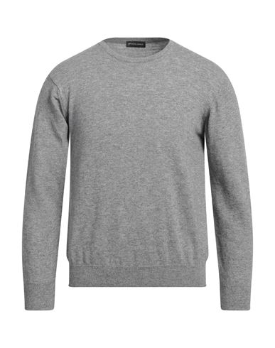 Spadalonga Man Sweater Grey Size 42 Virgin Wool, Viscose, Polyamide, Cashmere