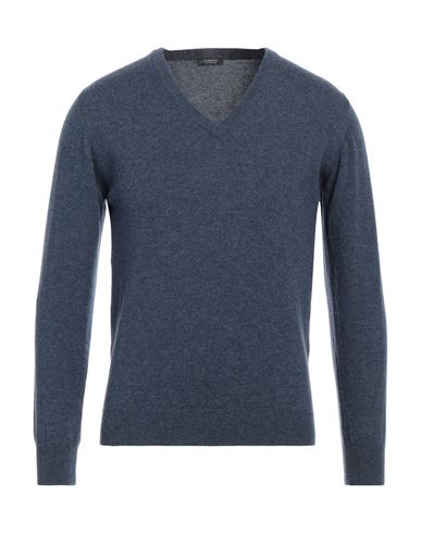 Rossopuro Man Sweater Navy Blue Size 3 Cashmere