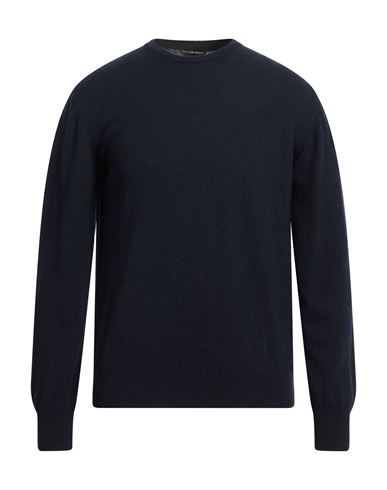 Shop Spadalonga Man Sweater Midnight Blue Size 46 Virgin Wool, Viscose, Polyamide, Cashmere