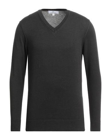 Egon Von Furstenberg Man Sweater Black Size Xl Wool, Viscose, Pes - Polyethersulfone