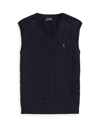 Polo Ralph Lauren Man Sweater Navy Blue Size Xxl Cotton