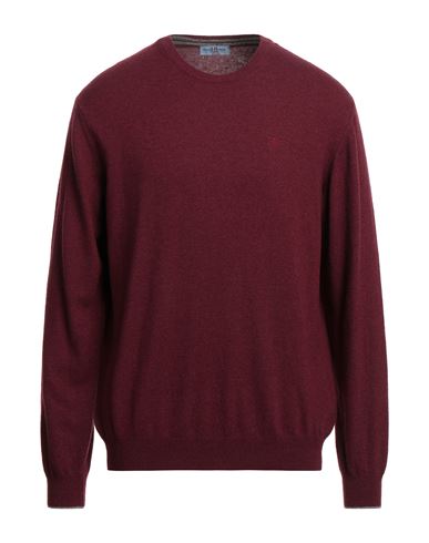 Harmont & Blaine Man Sweater Burgundy Size Xxl Viscose, Polyamide, Wool, Cashmere In Red