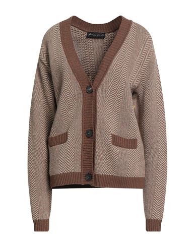Pdr Phisique Du Role Woman Cardigan Camel Size 1 Wool, Polyamide, Viscose, Silk In Brown