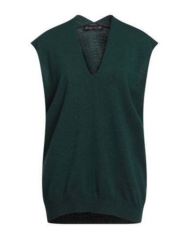 Pdr Phisique Du Role Woman Sweater Dark Green Size 2 Merino Wool, Cashmere