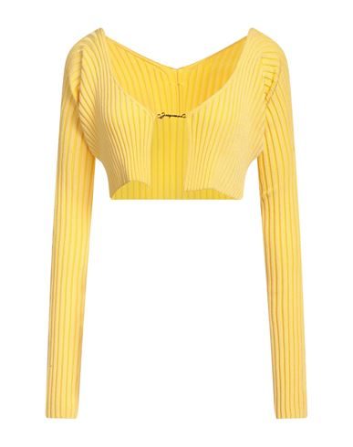 Jacquemus Woman Sweater Yellow Size 2 Viscose, Polyamide, Elastane, Polyester