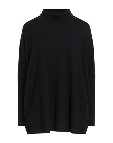 Vanisé Woman Turtleneck Black Size 4 Cashmere In Black