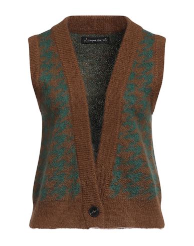 Pdr Phisique Du Role Woman Cardigan Brown Size 1 Mohair Wool, Polyamide, Wool