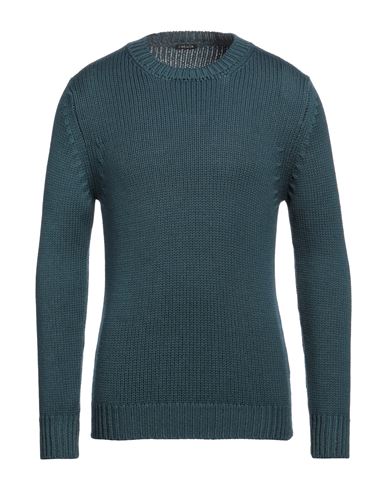 Retois Man Sweater Deep Jade Size M Merino Wool In Green