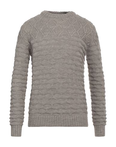 Hamaki-ho Man Sweater Dove Grey Size Xxl Acrylic, Cotton, Wool